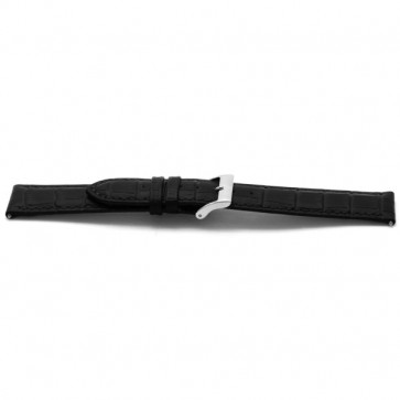 Pulseira de relógio Universal D112 Couro Preto 14mm