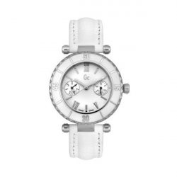 Guess pulseira de relogio I15018L1 Couro Branco + costura branca