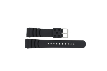 Pulseira de relógio Universal JD002 Silicone Preto 24mm