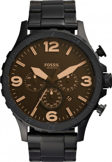 Pulseira de relógio Fossil JR1356 / 25XXXX Aço Preto 24mm