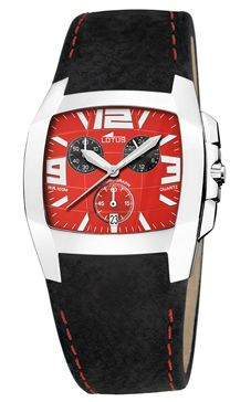 Pulseira de relógio Lotus 15321-A Couro Preto
