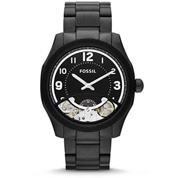 Pulseira de relógio Fossil ME1151 Aço inoxidável Preto 22mm