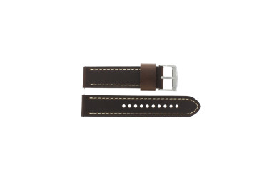 Pulseira de relógio Fossil ME3115 Couro Marrom 22mm