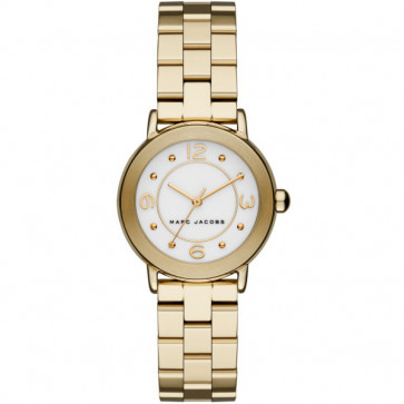 Pulseira de relógio Marc by Marc Jacobs MJ3473 Aço inoxidável Banhado a ouro 14mm