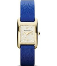 Pulseira de relógio Michael Kors MK2271 Couro Azul 14mm