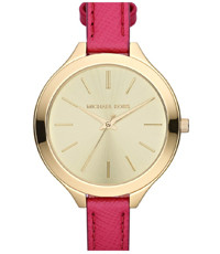 Pulseira de relógio Michael Kors MK2298 Couro Rosa 12mm