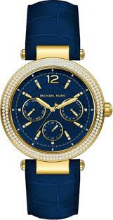 Pulseira de relógio Michael Kors MK2545 Couro Azul