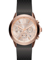 Pulseira de relógio Michael Kors MK2557 Silicone Preto 20mm