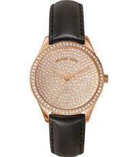 Pulseira de relógio Michael Kors MK2649 Couro Preto 20mm