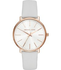 Pulseira de relógio Michael Kors MK2800 Couro Branco 18mm