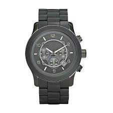 Pulseira de relógio Michael Kors MK8148 Aço/Silicone Cinza antracite 24mm
