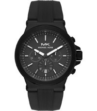 Pulseira de relógio Michael Kors MK8729 Silicone Preto 26mm