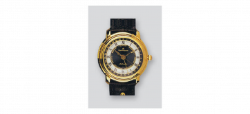 Pulseira de relógio Maurice Lacroix ML300-000380 Couro Preto 19mm