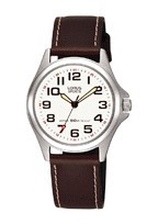 Pulseira de relógio Lorus V501-X335 / RRS51LX9 / RH026X Couro Marrom 16mm