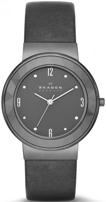 Pulseira de relógio Skagen SKW2224 Couro Cinza