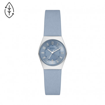 Pulseira de relógio Skagen SKW3040 Couro Azul claro 16mm