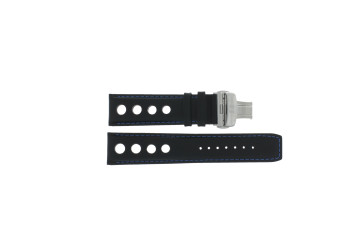 Pulseira de relógio Tissot T600041480 Couro Preto 22mm
