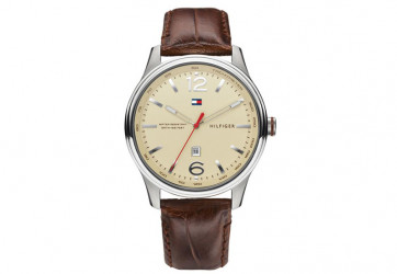 Pulseira de relógio Tommy Hilfiger TH-151-1-14-1074 / TH1710282 / TH679301444 Couro Marrom 22mm