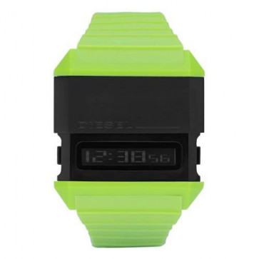 Pulseira de relógio Diesel DZ7197 Silicone Verde 30mm