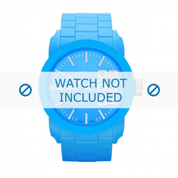 Pulseira de relógio Diesel DZ1571 Silicone Azul 23mm