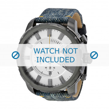 Pulseira de relógio Diesel DZ4345 Couro/Textil Jeans 26mm