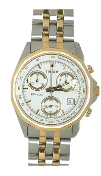 Pulseira de relógio Tissot T25248711A / T605014249 Aço Bicolor