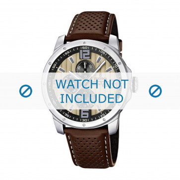 Pulseira de relógio Festina F16585-6 Couro Marrom 23mm