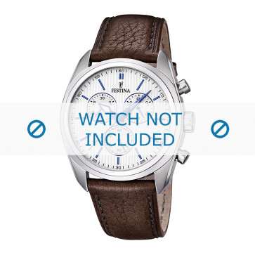 Pulseira de relógio Festina F16779-2 / F16784-1 Couro Marrom 24mm