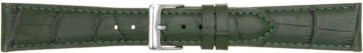 Pulseira de relógio Poletto 454.09.18 Couro Verde 18mm