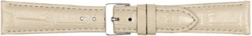 Pulseira de relógio Poletto 454.19.16 Couro Marfim 16mm