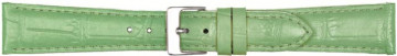 Pulseira de relógio Poletto 454.08.18 Couro Verde claro 18mm
