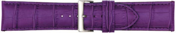 Pulseira de relógio Poletto 454S.11.24 Couro Violeta 24mm