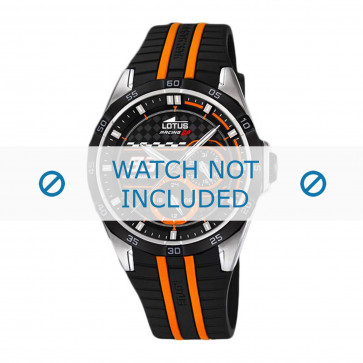Pulseira de relógio Lotus 18259-1 Borracha Preto 22mm