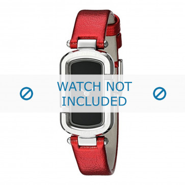 Pulseira de relógio Marc by Marc Jacobs MJ1499 Couro Vermelho 12mm