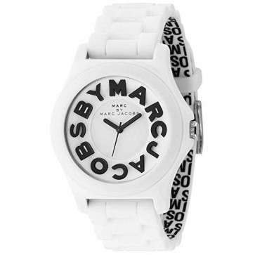 Pulseira de relógio Marc by Marc Jacobs MBM4005 Silicone Branco 20mm