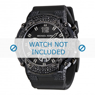 Michael Kors pulseira de relogio MK5510 Borracha Preto