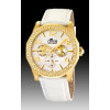 Pulseira de relógio Lotus 15761/1 (BC07678) Couro croco Branco 22mm