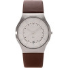 Pulseira de relógio Skagen 233XXLSLCD Couro Marrom 22mm