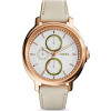 Pulseira de relógio Fossil ES3930 Couro Bege 18mm