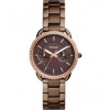 Pulseira de relógio Fossil ES4258 Aço inoxidável Marrom 16mm