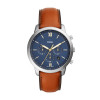 Pulseira de relógio Fossil FS5453 Couro Conhaque 22mm