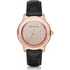 Pulseira de relógio Michael Kors MK2456 Couro Preto 20mm