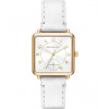 Pulseira de relógio Michael Kors MK2677 Couro Branco 16mm