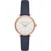Pulseira de relógio Michael Kors MK2804 Couro Azul 14mm