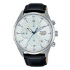 Pulseira de relógio Seiko PM3101X1.VD57-X115 Couro Preto 22mm