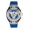 Pulseira de relógio Tissot T0114171704100A / T610014611 Borracha Azul 20mm