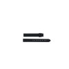 Pulseira de relógio Tissot T03132580 / T610014602 Couro Preto 12mm
