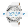 Pulseira de relógio Diesel DZ5330 Couro Branco 22mm