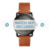 Pulseira de relógio Fossil FS5276 Couro Conhaque 22mm
