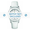 Pulseira de relógio Lacoste LC-11-3-18-0132 / 2000453 / 2000455 / 0152 Couro Branco 20mm
